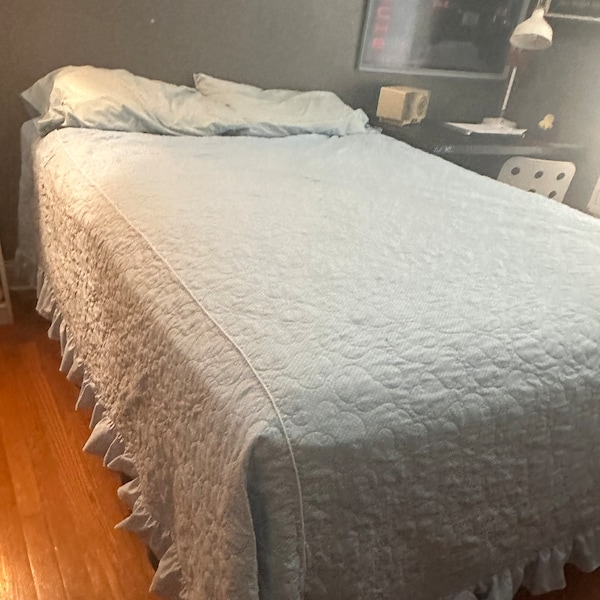 Ruffle Bedspread Etsy