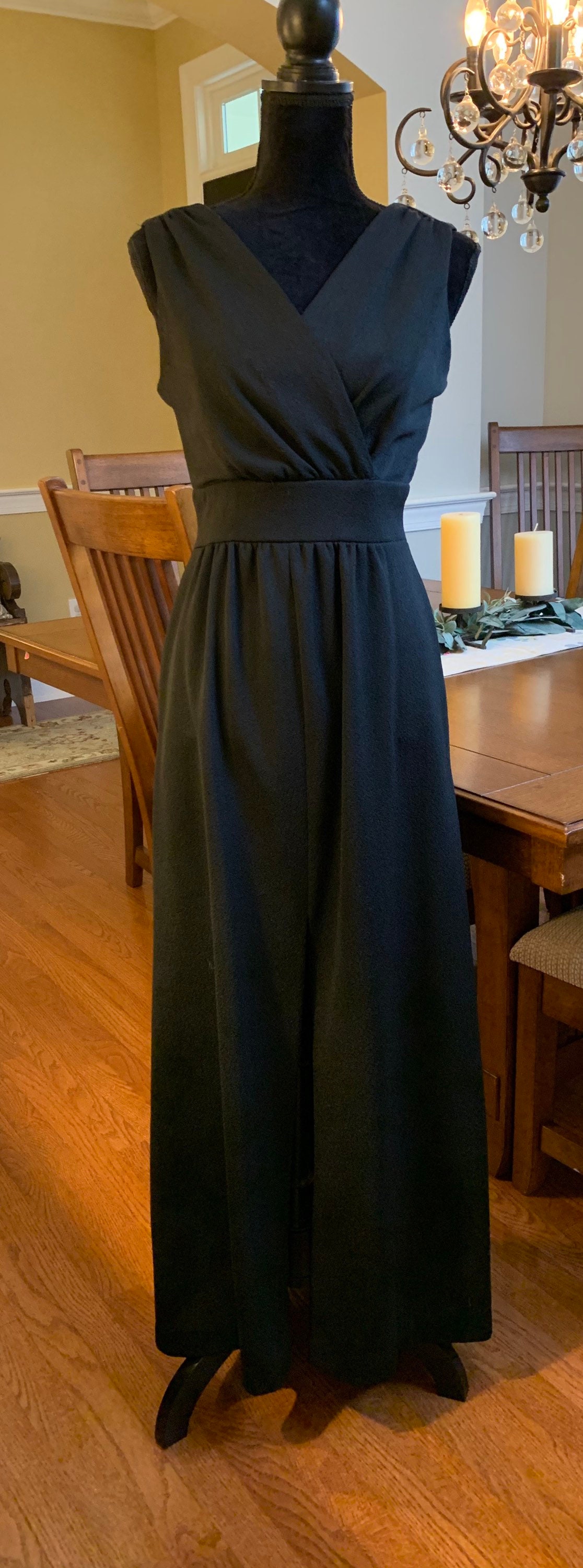 Vintage Black Maxi Dress