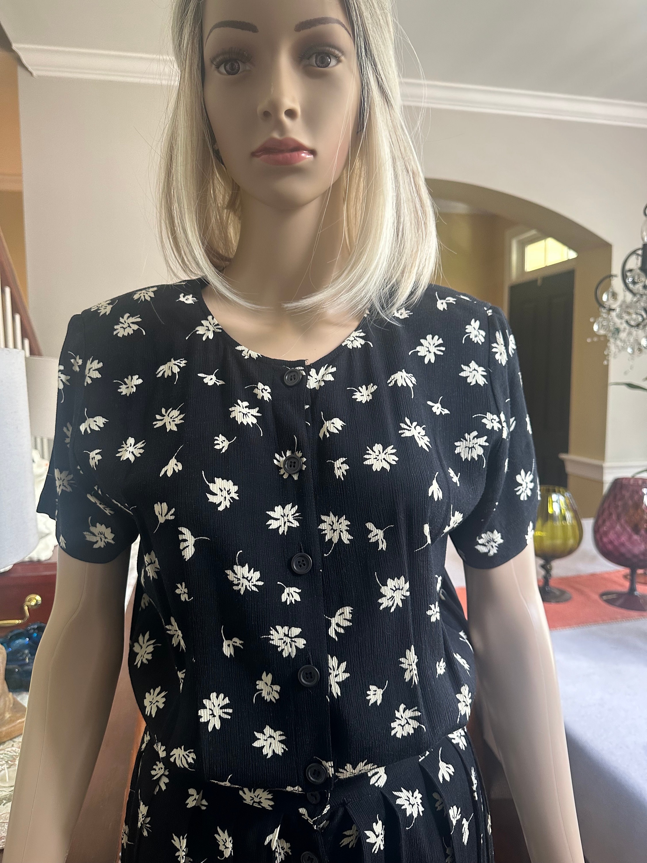 Robe Noire Femme Liz Claiborne Taille 8 - Très Bon état Occasion - Pour Carrière Ou Toutes Occasions