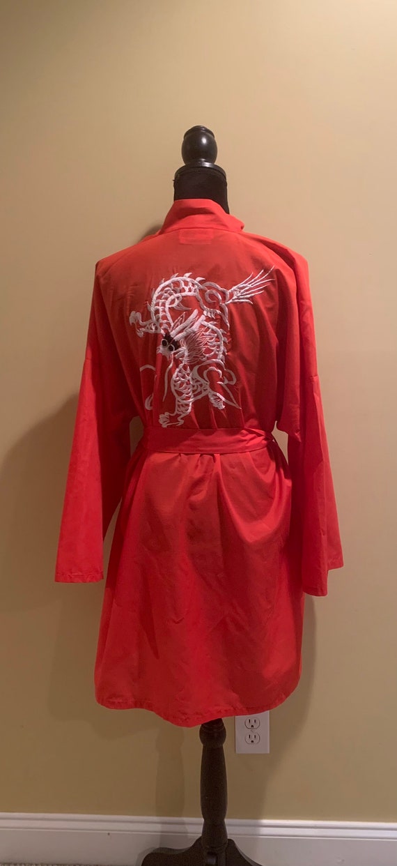 Vintage lightweight wrap style robe, short Asian O