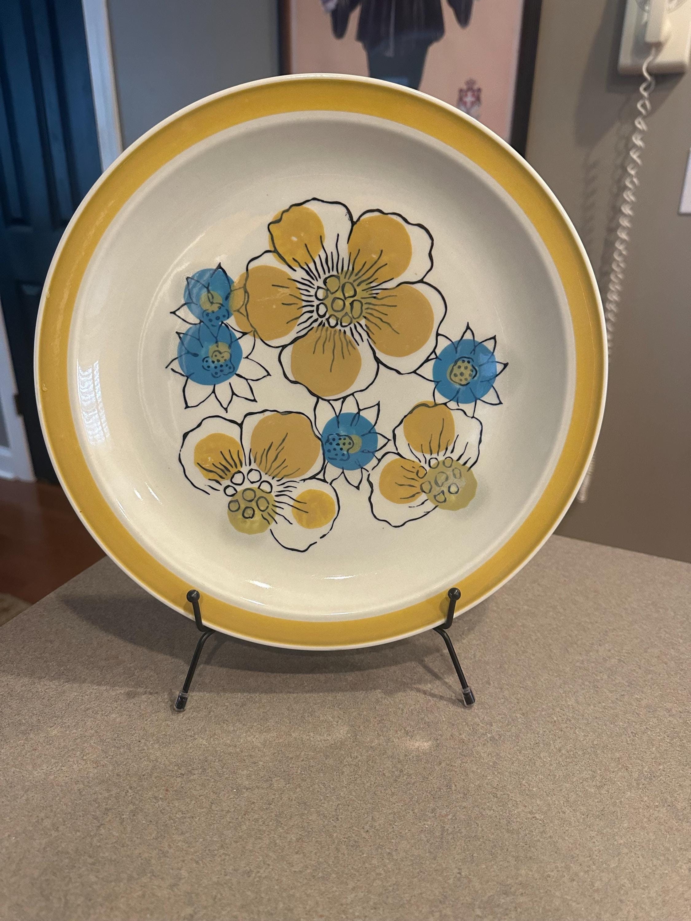 ⬛希少【CREST STONE 】⬛27cm プレート大皿⬛50年前