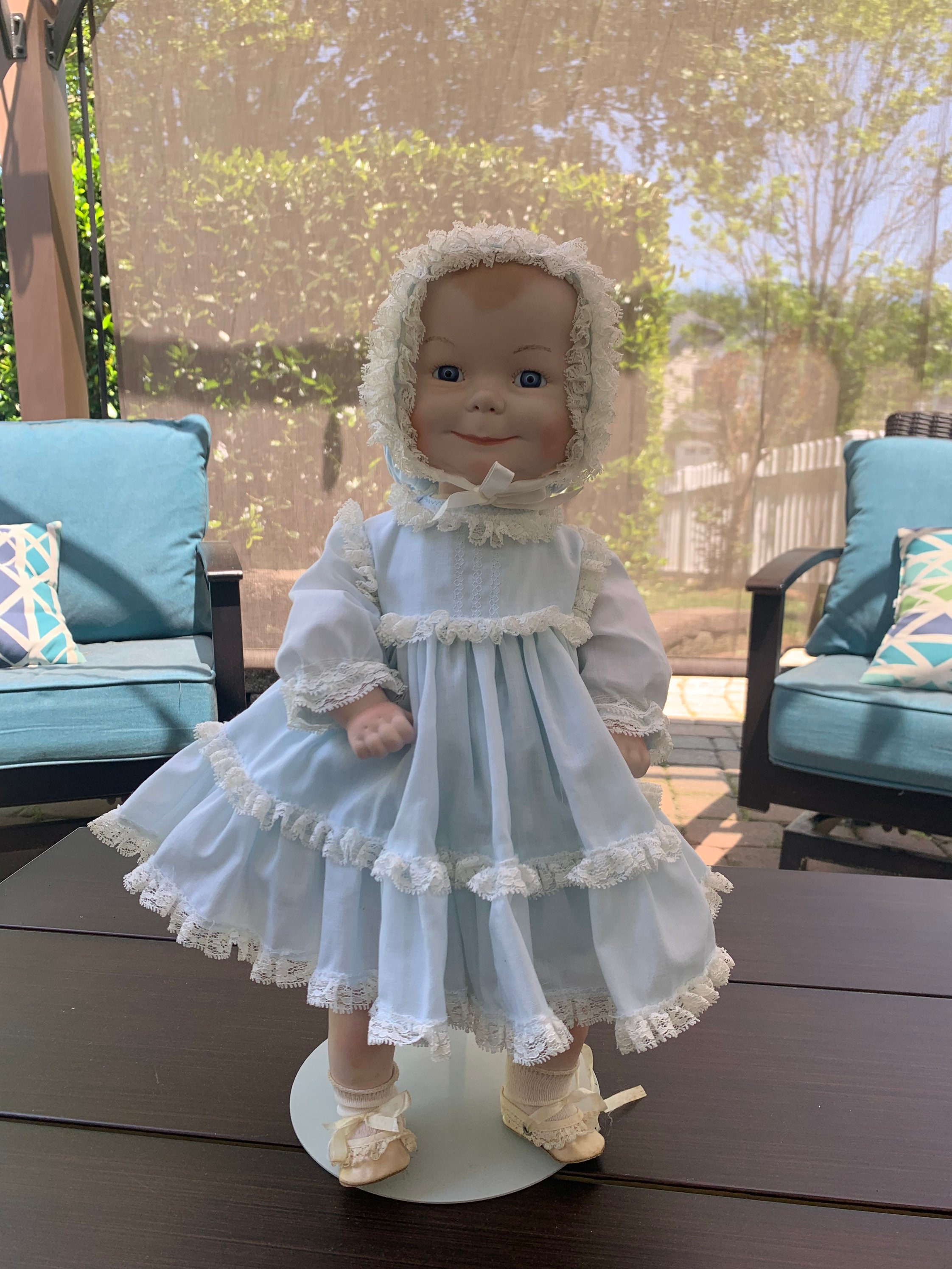 Antique three cheap face doll