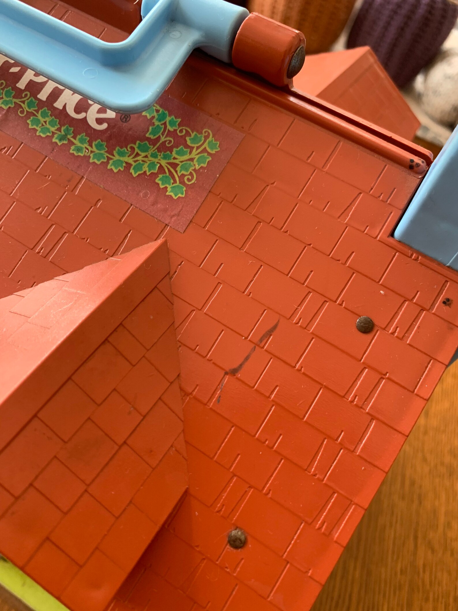 Fisher Price Tudor Playhouse Doll House With Furniture Vintage Etsy