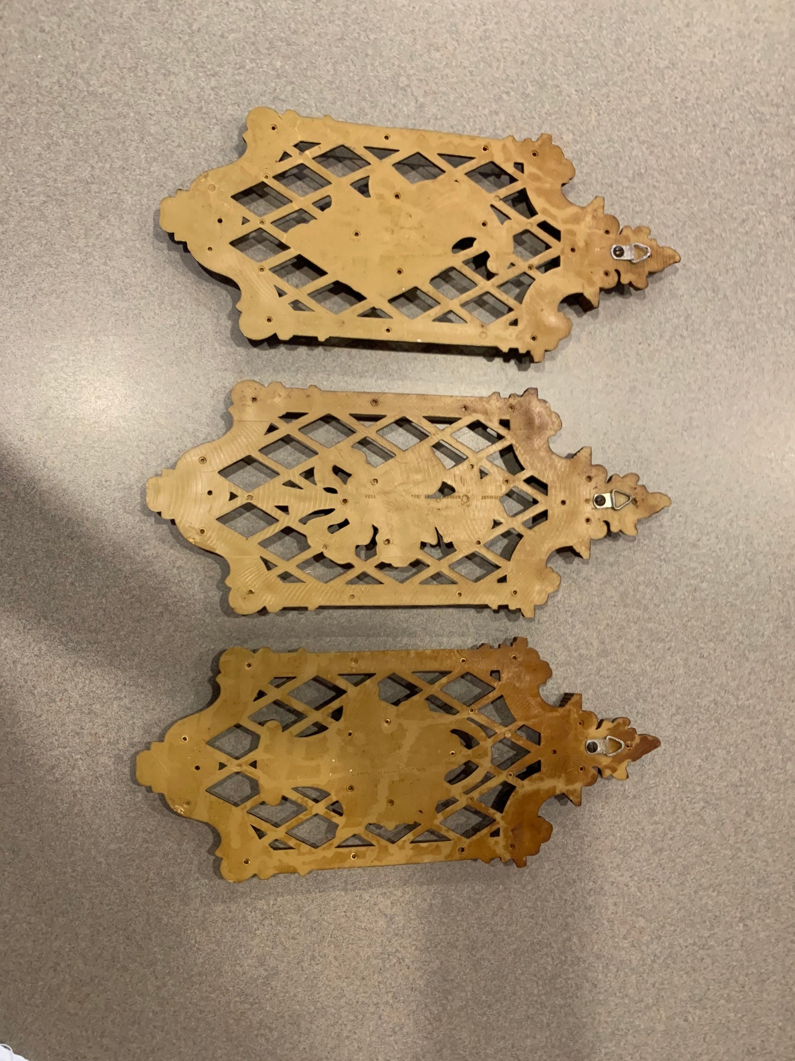 Mid Century Plastic Wall Plaques Kitchen Decor Set of Three Etsy