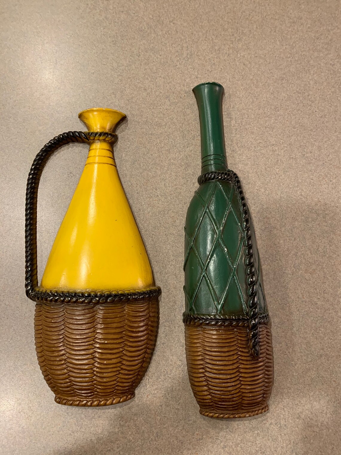 Vintage Sexton Metal Wall Plaques Chianti/wine Jug | Etsy