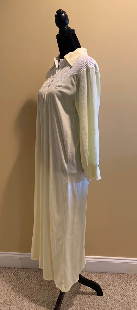 Long Yellow Nightgown With Long Sleeves Brushed Nylon Acetate - Etsy Canada