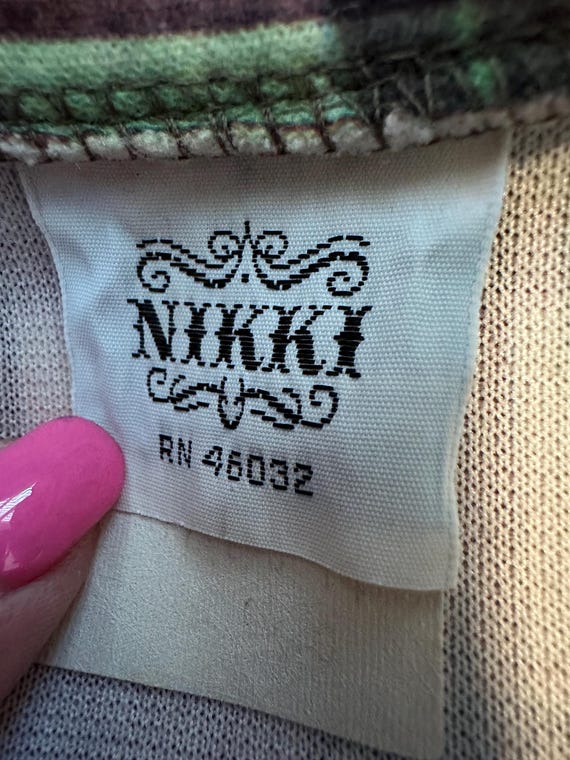 Vintage Nikki  patchwork plaid polyester tunic pu… - image 6