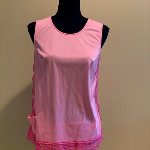 Vintage sleep set pajamas sleep shirt with matching panties nylon pink