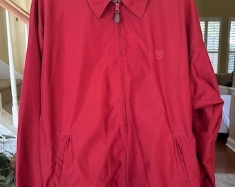 Vintage Ralph Lauren Chaps Zip Front Jacket Red Xl - Etsy