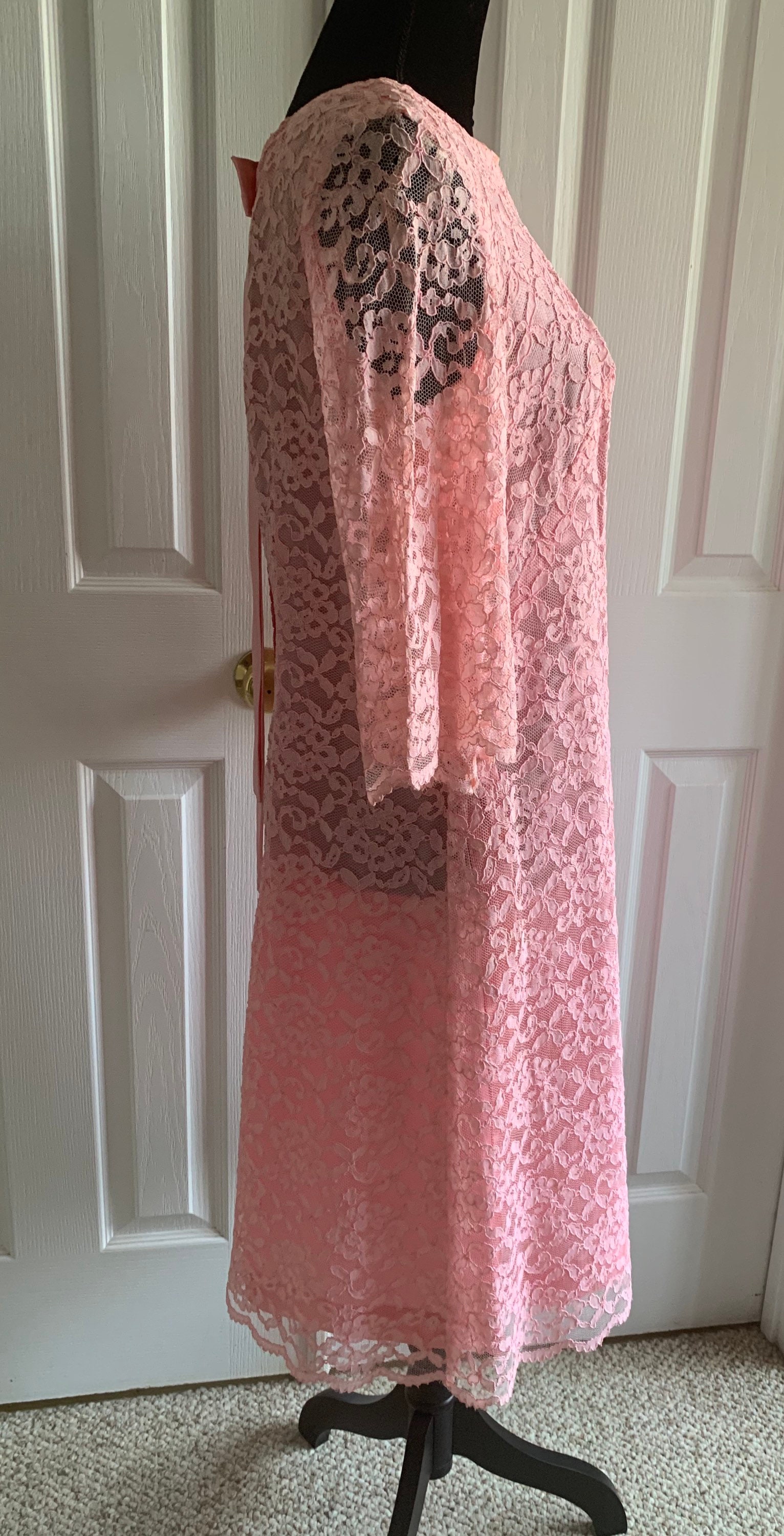 Pink Lace Dress Vintage 1960's - Etsy