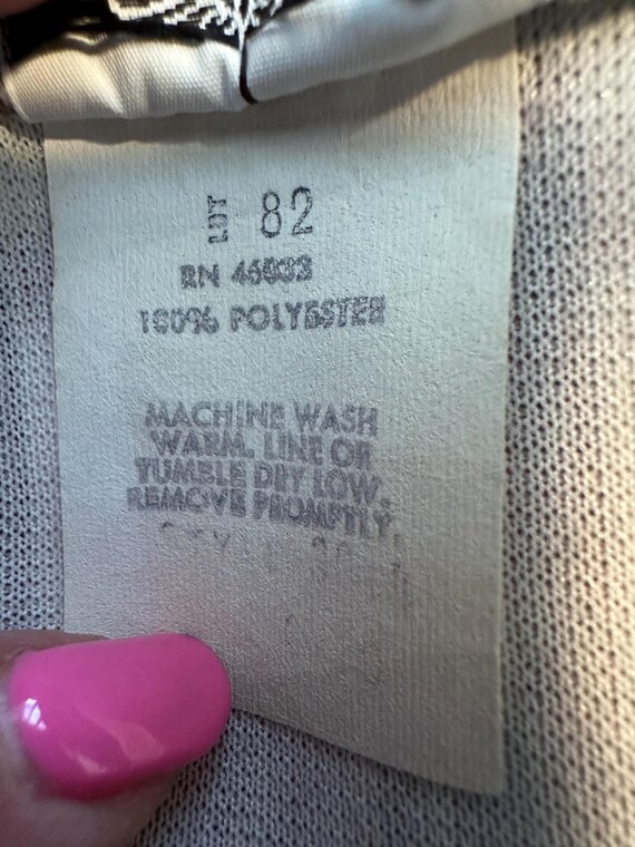 Vintage Nikki  patchwork plaid polyester tunic pu… - image 7