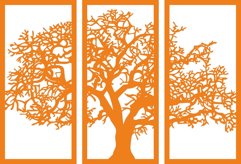 Download Tree of Life Wall Art Laser cut vector files. DXF SVG CDR ...