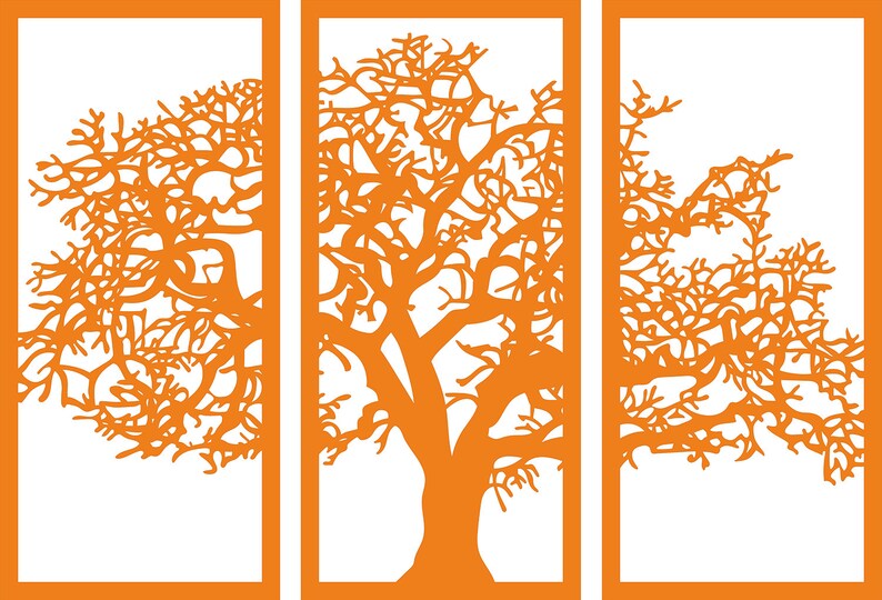 Download Tree of Life Wall Art Laser cut vector files. DXF SVG CDR ...