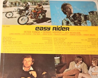 Easy Rider 1969 Record Soundtrack Harley Davidson Motorcycle Music Easyriders FLT Tour Peter Fonda Dennis Hopper Jack Nicholson Biker