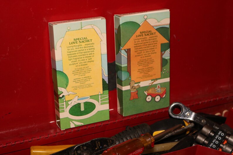 Granny's AVON Air Fresheners for Rear View Mirrors Love Sachet for