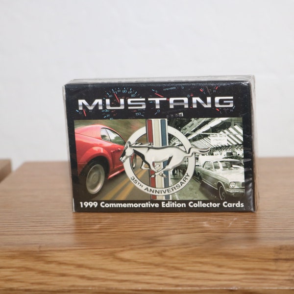 FORD Mustang Vintage 1999 Commemorative Edition Collector Cards Playing SVO Shelby GT350 Saleen Funny Car Race Car Racecar 1990s Hot Rod