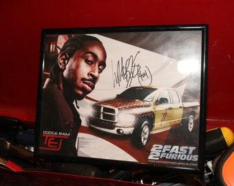 LUDICROUS 2 Fast 2 Furious Autographed Custom Frame Signed Photo Rap / Hip Hop