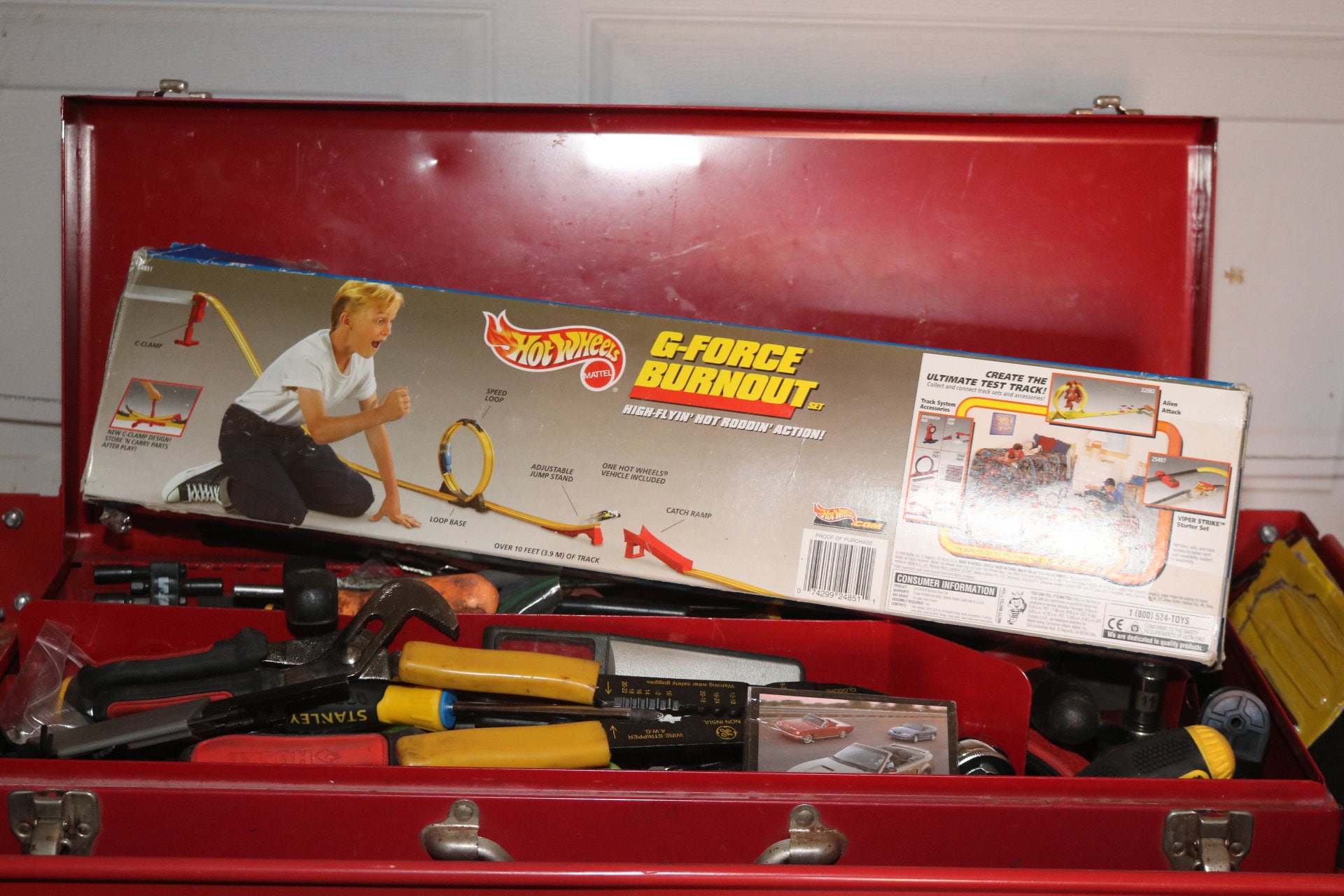 Hot Wheels G-force Burnout 1990s Toy Track Set NASCAR Offroad