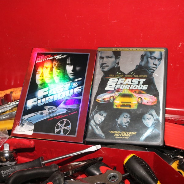 Fast & The Furious 1/2 DVD Mitsubishi Eclipse Mazda FD3S Turbo Charged Rotary Engine Speed JDM Nissan 240SX S15 S14 Cars Movie