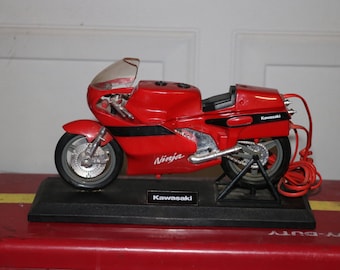 Kawasaki Ninja (1992) Motorcycle Telemania Black Telephone Phone Works Superbike Racing Grand Prix Street Bike Vintage 90s Japanese GSX