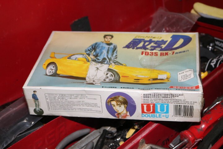 Option Rx7 Initial D RX-7 (1998) Model Kit Mazda FD3S Turbo Charged Rotary Engine ...