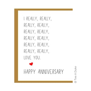 Tarjeta de aniversario Tarjeta de aniversario de amor para esposo, esposa Tarjeta de aniversario, tarjeta de aniversario de novio, aniversario de prometido, prometida