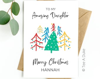 Tarjeta De Metal Para Nieta - Mensaje De Amor De Abuelos, Tamaño Cartera, Regalo Navidad Cumpleaños