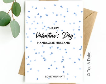 Valentines Card for Husband Hearts Valentine's Card for My Husband, Valentines Day Card, For Husband