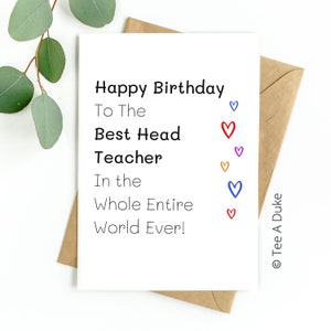 La mejor tarjeta de cumpleaños para el director, tarjeta de cumpleaños para el director, tarjeta para el director, regalo para el director, feliz cumpleaños director