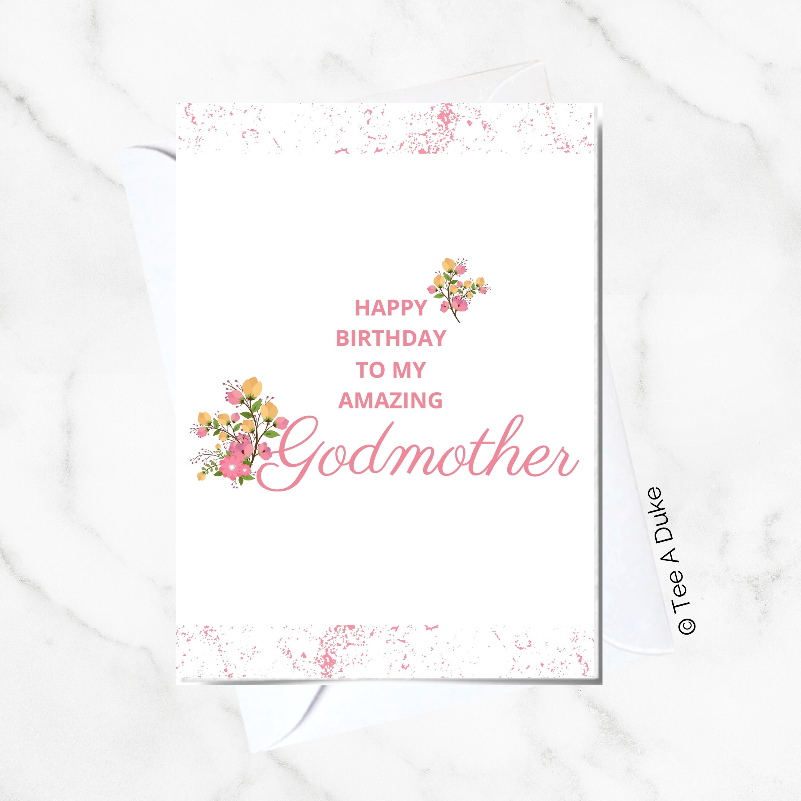 Happy Birthday Godmother Card Godmother Birthday Card | Etsy UK