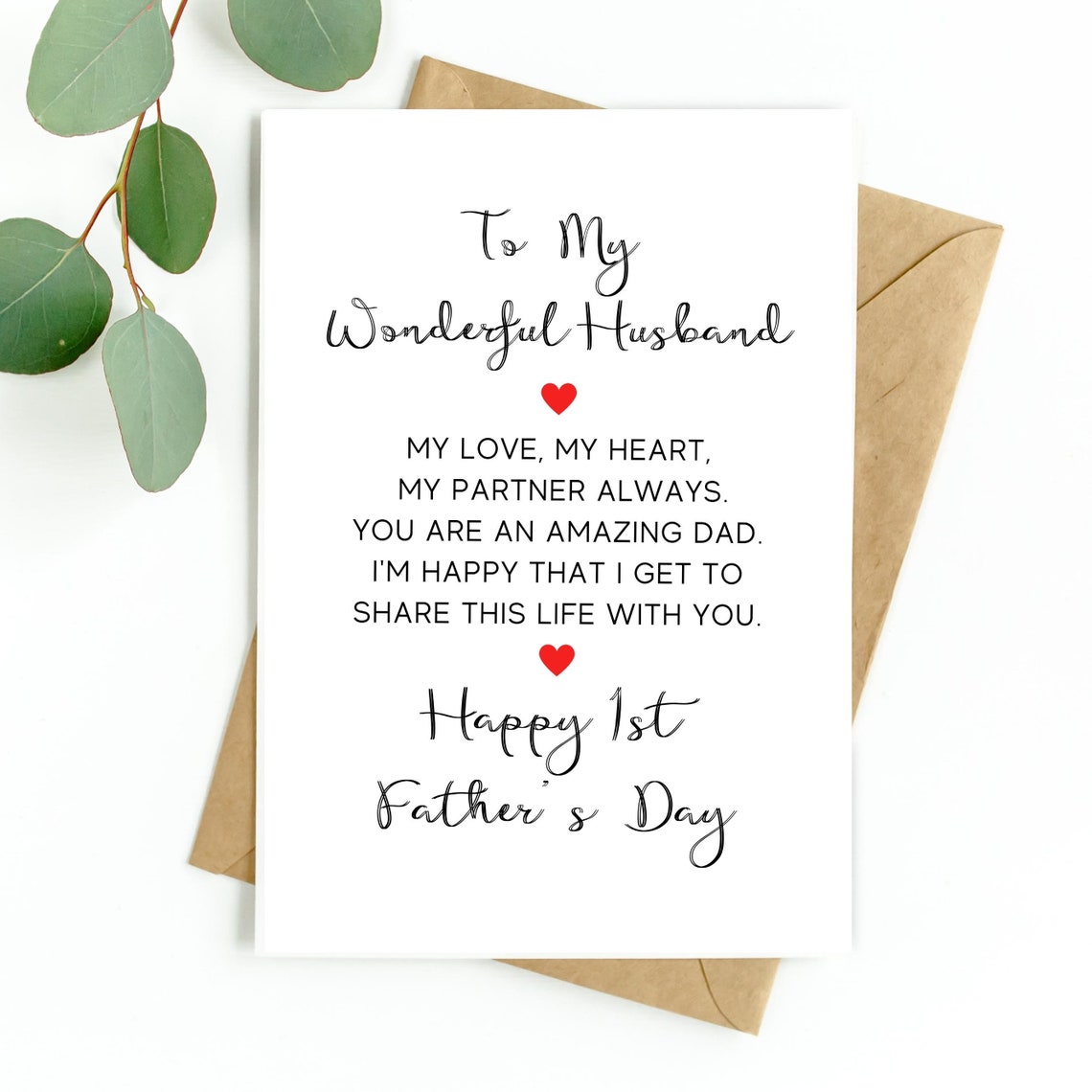 Wonderful Husband Father's Day Card, Father's Day Card for Husband ...