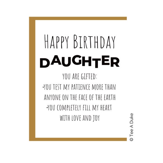Carte Danniversaire De Fille Carte Danniversaire Pour La Etsy Carte Danniversaire De Fille Carte Danniversaire Pour La Etsy