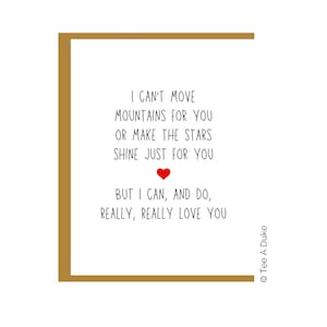 Romantic Love Card for Boyfriend Husband Wife Girlfriend, Anniversary Card for Boyfriend Husband, Birthday Card for Wife Girlfriend, 1 Year