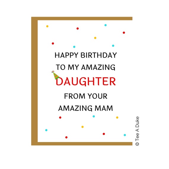 Daughter 10th Birthday Card - Happy Birthday - 10 - To The Best Daughter In The World - Iconic Collection - Italia