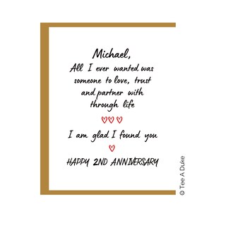 Jzxwan Biglietto Portafoglio Anniversario – 'I Love You' In Acciaio Inossidabile – Regalo Per Lui/Lei