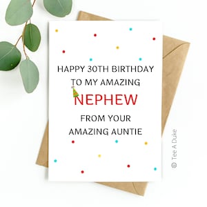 Carte 30e anniversaire neveu, carte 30e anniversaire neveu, carte 30e anniversaire neveu incroyable, carte d'anniversaire neveu, carte 30e anniversaire, 30e