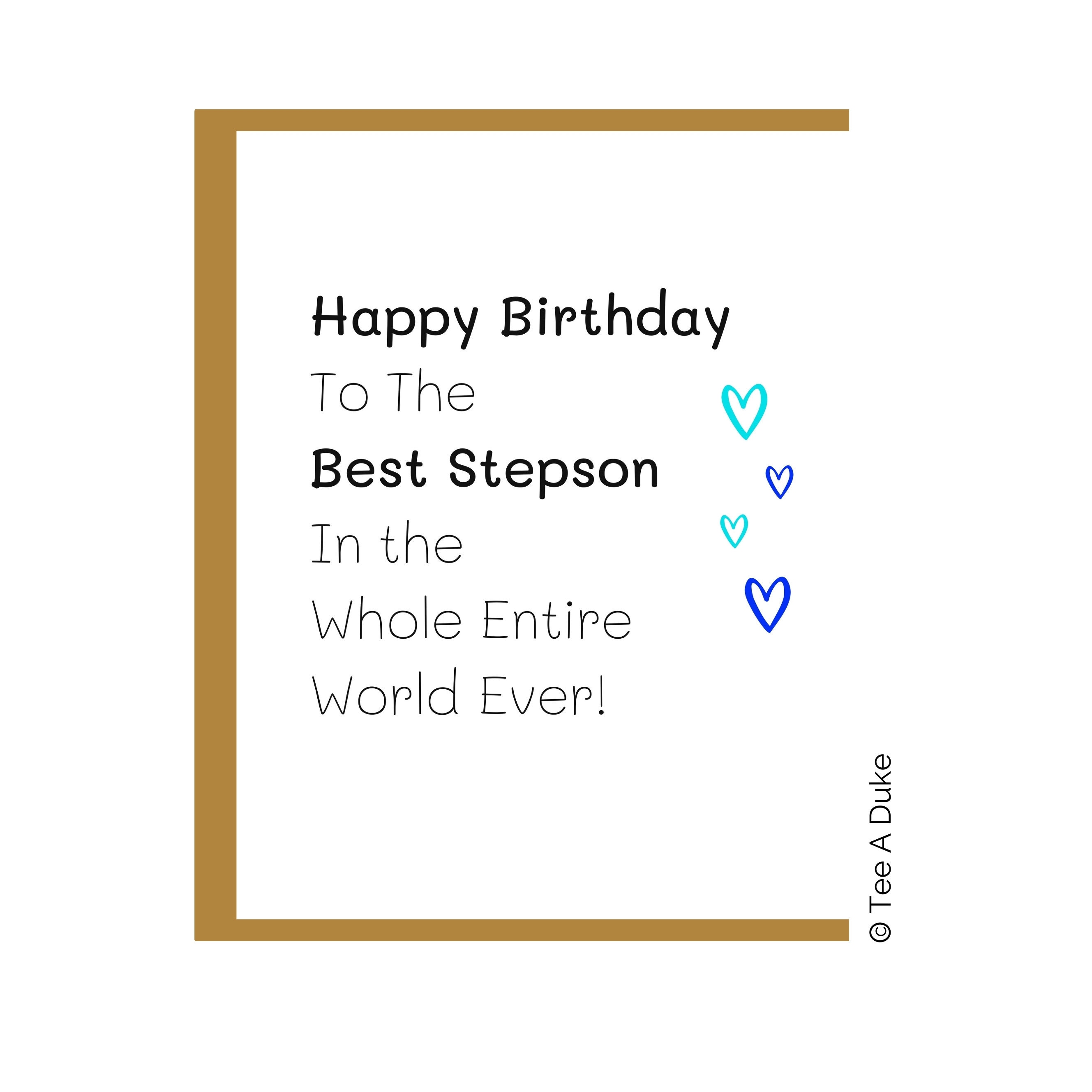 Stepson on your Birthday Happy Birthday Stepson Birthday -  Portugal