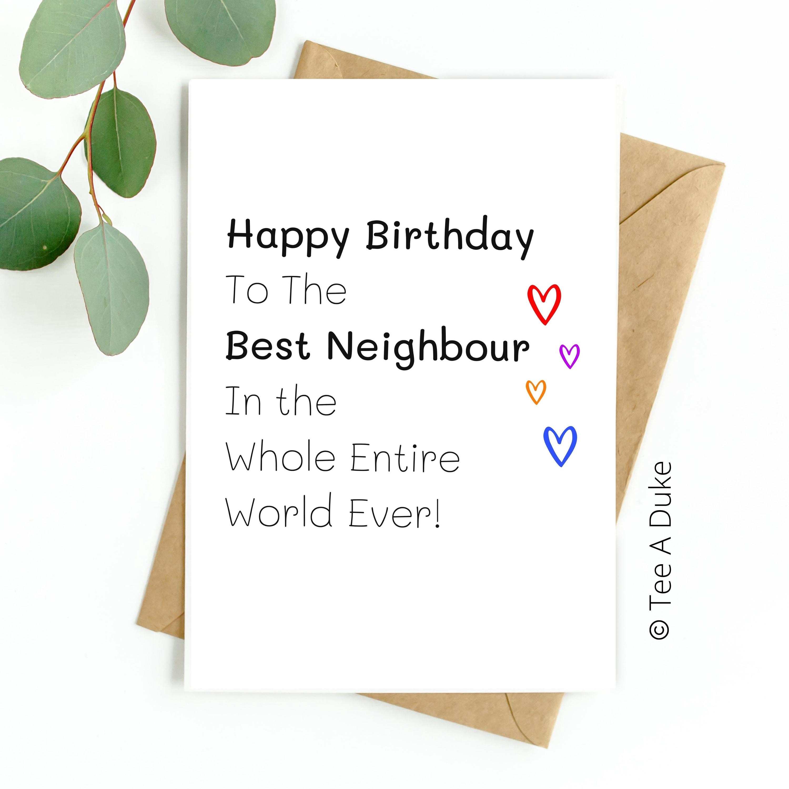 Happy Birthday Neighbour Quotes