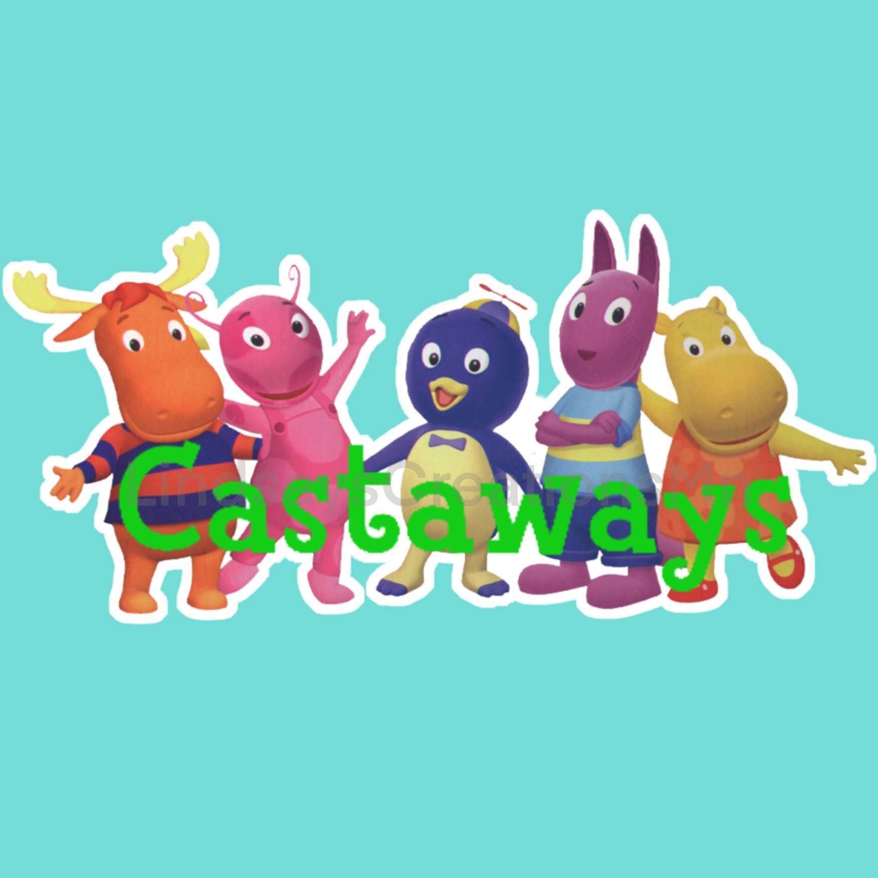 Castaways vinyl sticker 5x2.5 in Etsy