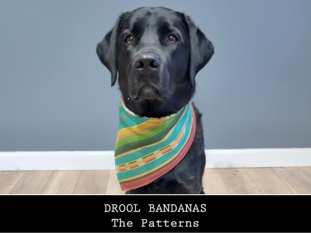 DOG DROOL BANDANAS the Patterns Etsy