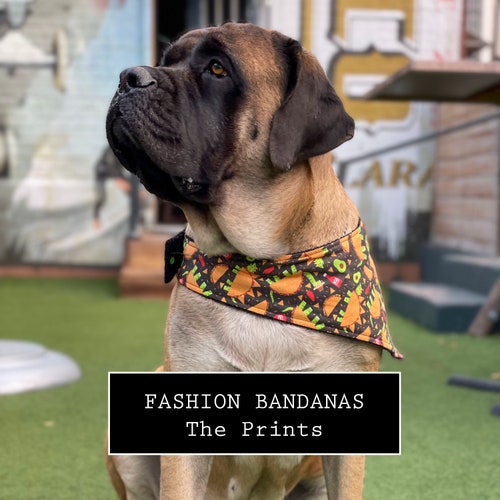 DOG DROOL BANDANAS the Prints Etsy