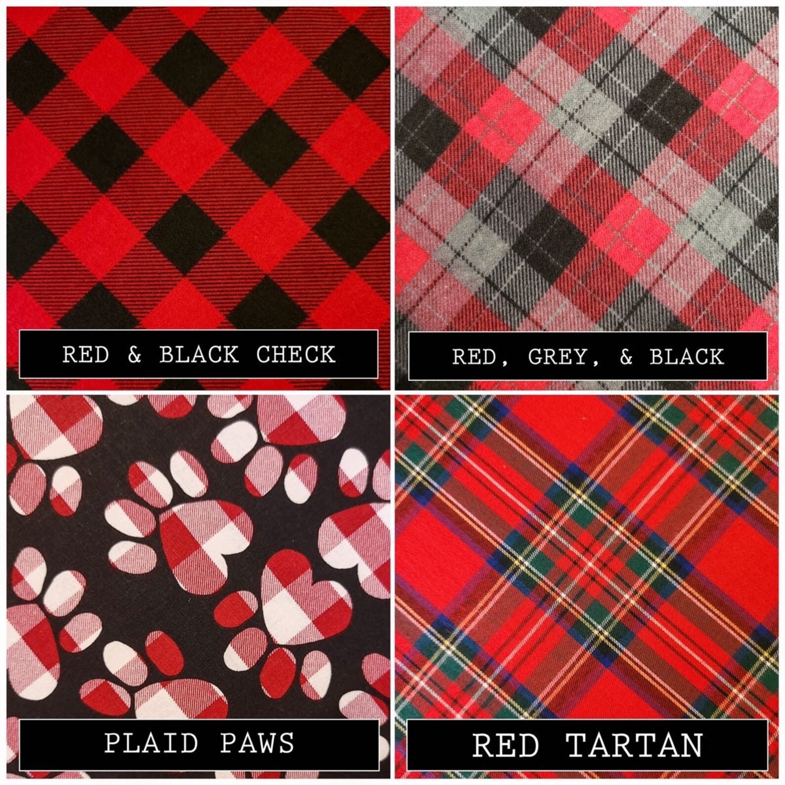 DOG DROOL BANDANAS the Plaids Etsy