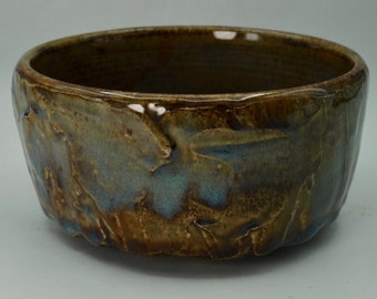 Sky & Earth matcha bowl, tea cup, tea ritual Japanese tea ceremony, altered and textured clay, approx 350 ml