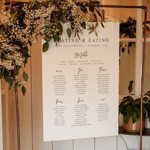 Wedding Seating Plan, Wedding Seating Chart, Seating Chart, Wedding Table Plan, Table Plan, Seating Chart, Foamex Seating Plan