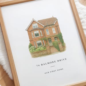Housewarming Gift, New Home Gift, House Painting from Photo, Realtor Gift, House Painting, Custom House Portrait, New Home, First Home Gift