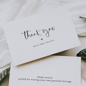 Tarjetas de agradecimiento personalizadas, tarjetas de agradecimiento para bodas, tarjetas de agradecimiento para regalos, tarjetas de agradecimiento para Navidad, tarjetas de agradecimiento sencillas