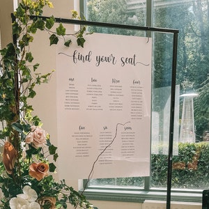 Wedding Seating Plan, Wedding Seating Chart, Seating Chart, Wedding Table Plan, Table Plan, Seating Chart, Foamex Seating Plan, Digital File