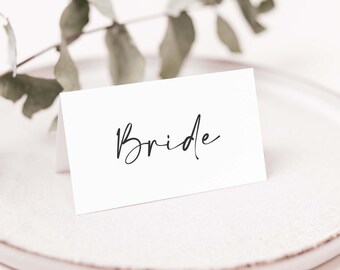 Wedding Place Card, Modern Place Cards, Wedding Place Name Cards, Place cards Wedding, Table Place Names, Place Settings, Name Cards