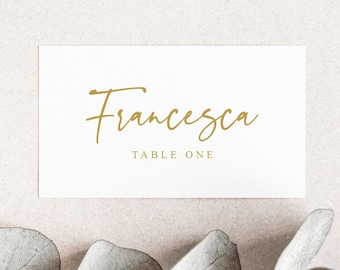 Modern Place Card, Elegant Place Cards, Wedding Place Name Cards, Place cards Wedding, Table Place Names, Place Settings, Name Cards