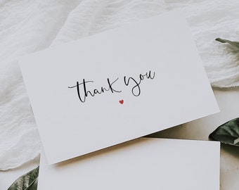 Thank You Cards, Wedding Thank You Cards, Gift Thank You Cards, Christmas Thank You Cards, Simple Thank You Cards, Present Thank You Card